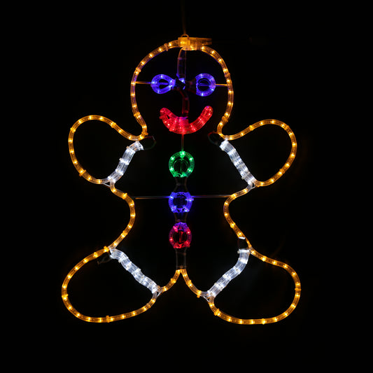 Gingerbread man - Χριστουγεννιάτικο φωτιστικό εξωτερικού χώρου - 90x110 cm
