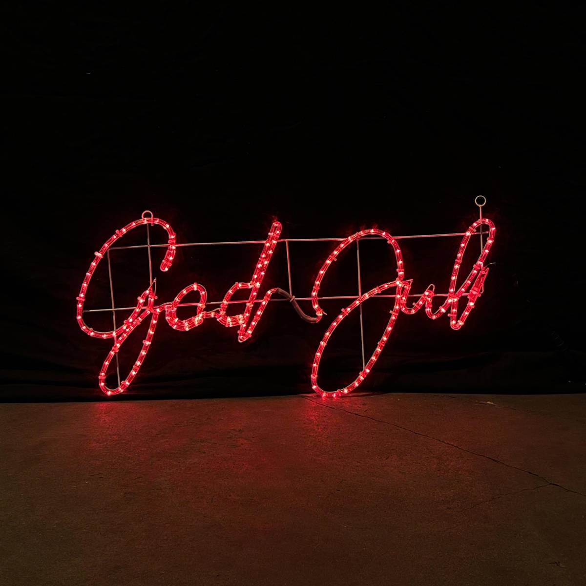 God Jul - Πινακίδα LED που αλλάζει χρώματα - 115x55cm