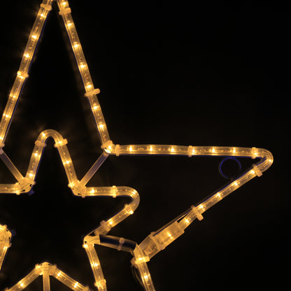 Χριστουγεννιάτικο Φωτάκι 2 Αστέρων 57x55 - LED εξωτερικού χώρου