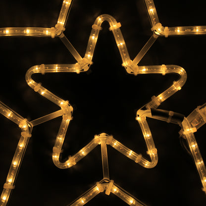 Χριστουγεννιάτικο Φωτάκι 2 Αστέρων 57x55 - LED εξωτερικού χώρου
